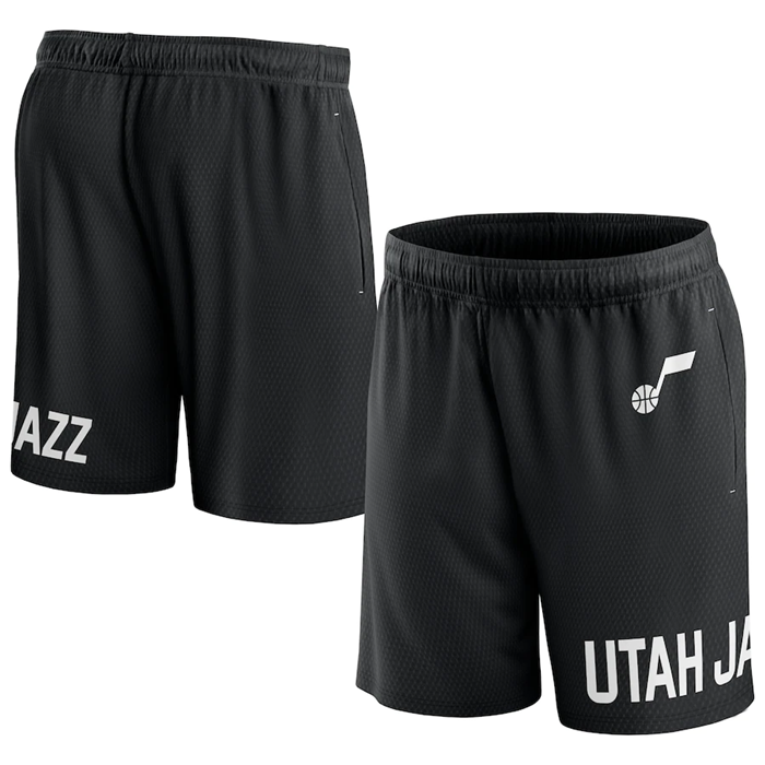 Men's Black Utah Jazz Free Throw Mesh Shorts